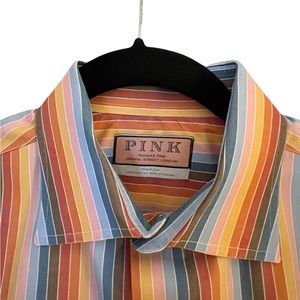 Thomas Pink Men’s Striped Spring Shirt Size 16 1/2
